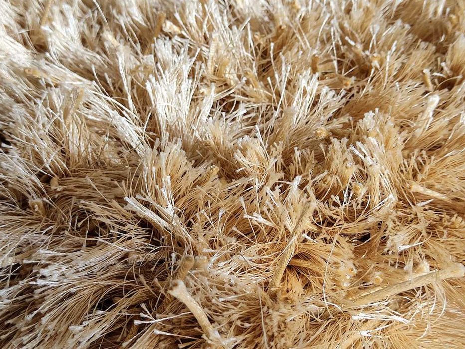 Carpete tapete 3x2 dourada poliéster 100% Made in Índia