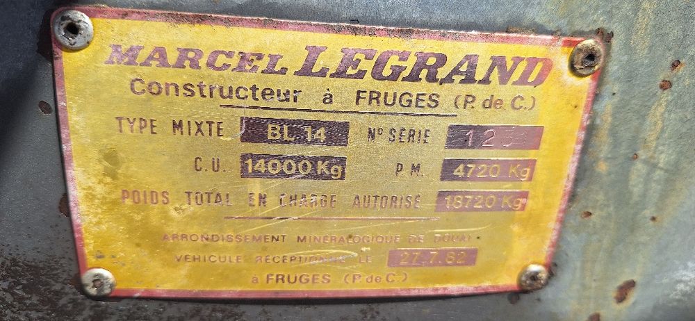 Przyczepa skorupowa leboulch 16.5t legrand 14t tandem wywrotka 6-10