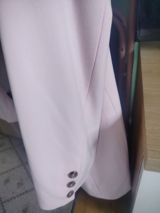 Płaszcz wiosenny jasnoróżowy damski Ashley Brooke XXL