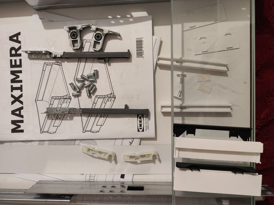 MAXIMERA szuflada wysoka biała 60x60 cm.