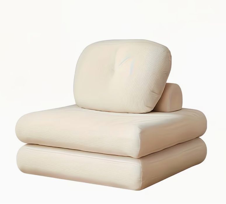 Sofa tipo puff em branco