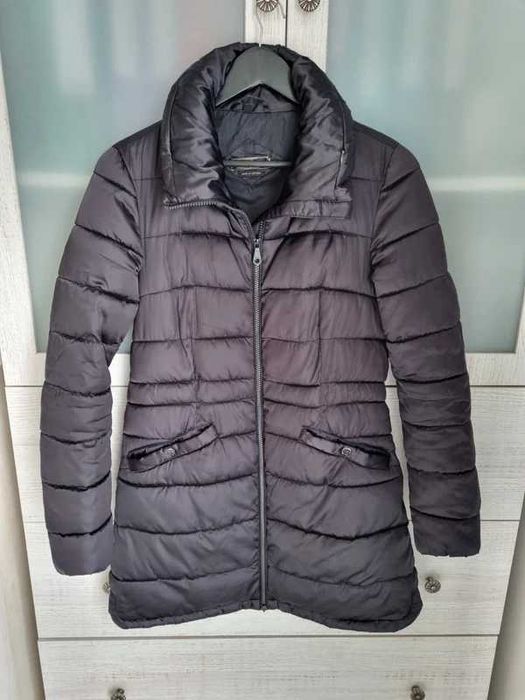 Massimo Dutti damska długa kurtka ,pikowany płaszcz  rozm M