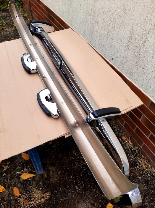 Хром бампер ВАЗ 2103 в сборе клыки , подсветка номера