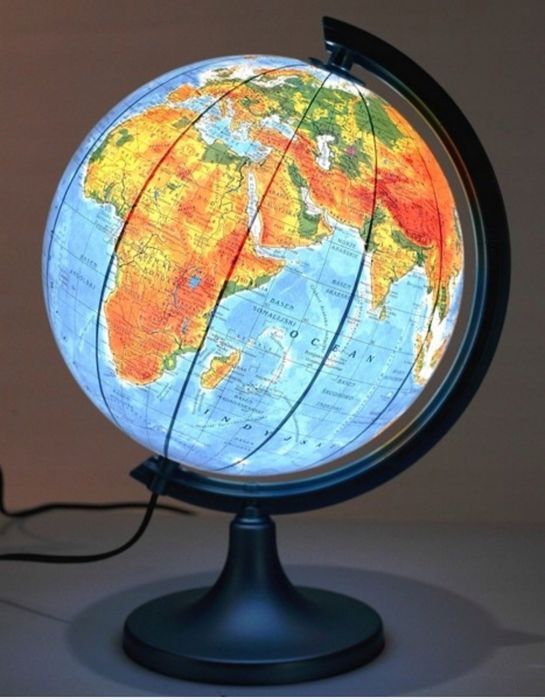 Nowy podświetlany globus 250 mm