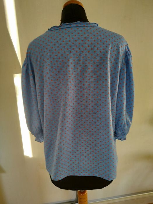 Bluzka Zara XL w pomarańczowe kropki
