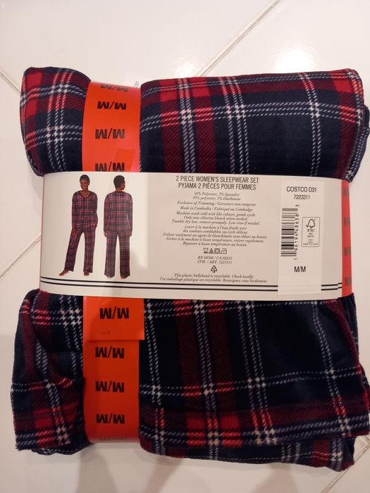 Piżama damska krata