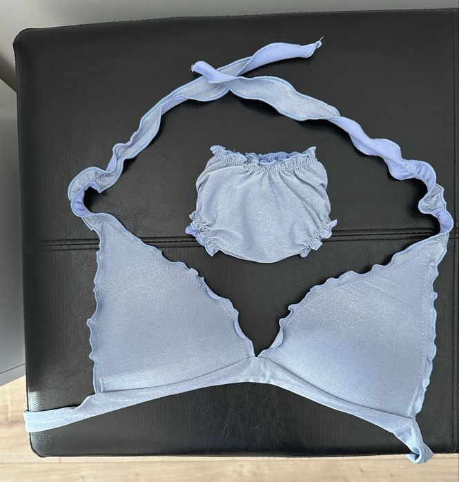 Biquíni Calzedonia Azul brilhante com efeito de seda