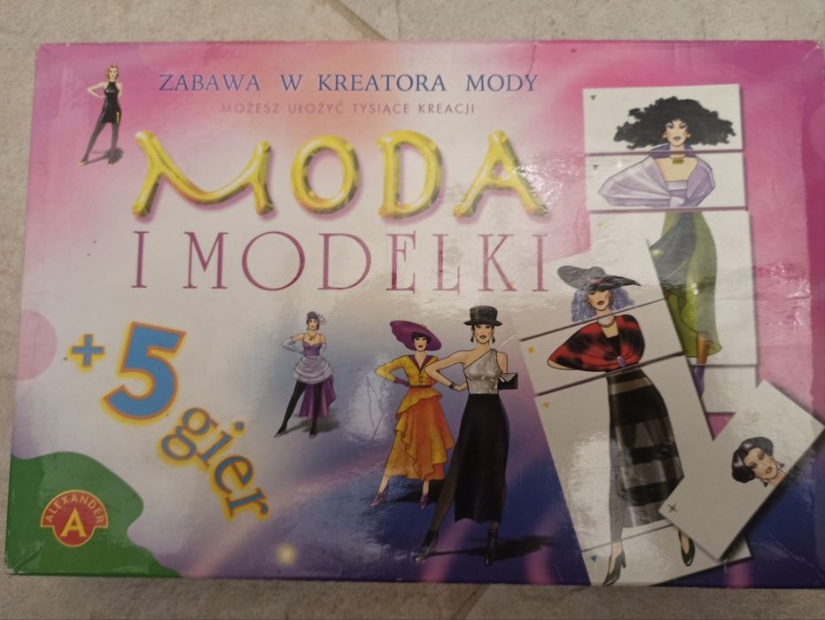 Moda i modelki gra planszowa dla dzieci +5