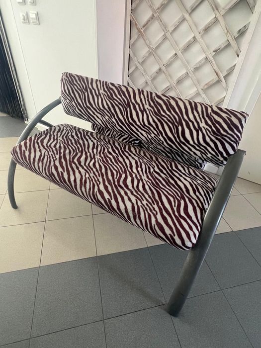 Sofa e 2 puffs zebra