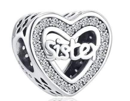 Charms Family sister siostra srebro 925 do pandora beads koralik