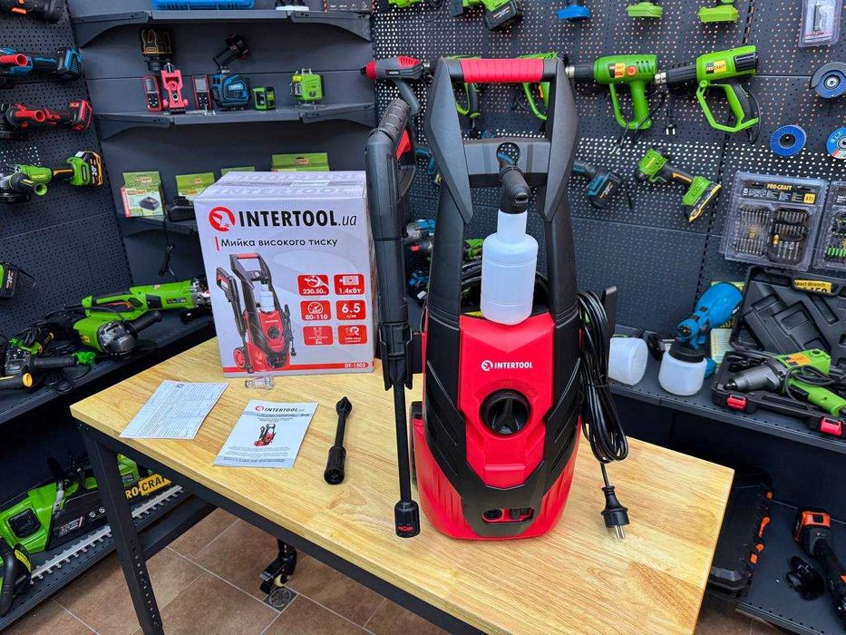 Якісна Електрична Мийка високого тиску INTERTOOL Універсальна