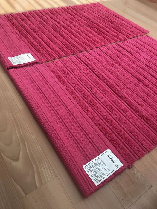 Conjunto de 2 tapetes  rosa fuchia Allegro