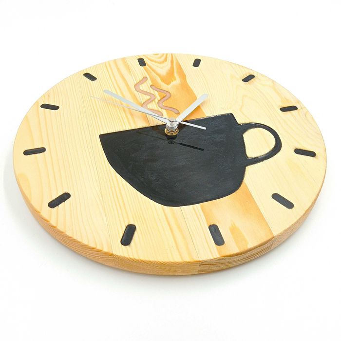 Zegar do kuchni filiżanka, zegar kuchenny, nowoczesny zegar do kuchni