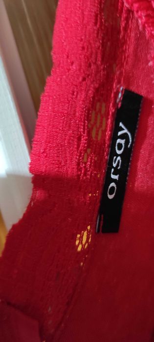 Suknia damska koronkowa czerwona rozm. S