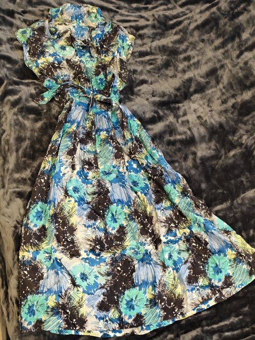 Sukienka z PRL ręcznie szyta XS/S