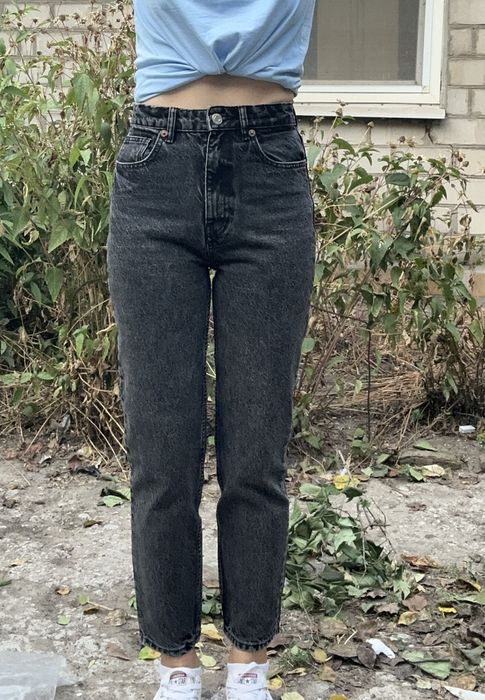 Чорні джинси mom zara