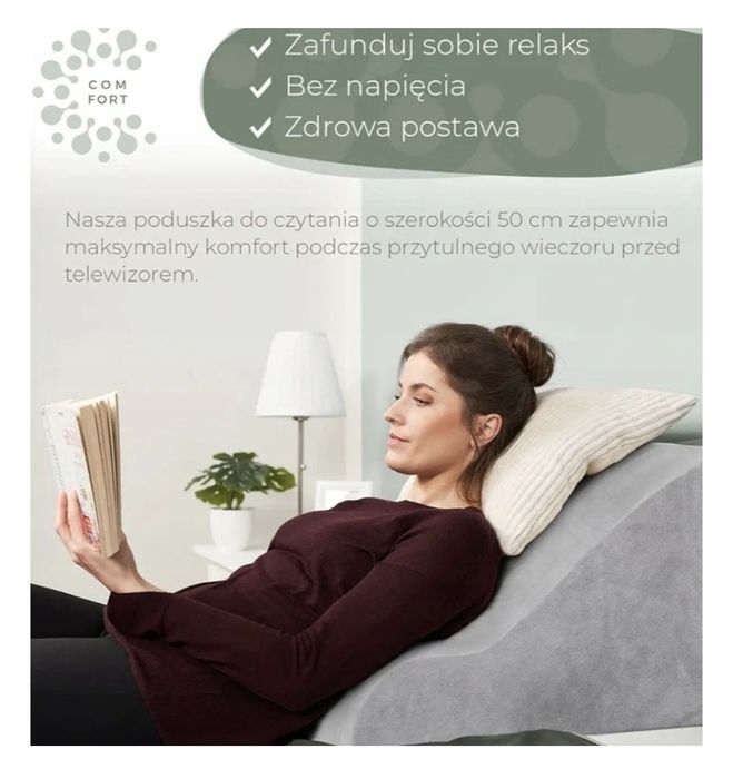 WELL B4 Poduszka Do Łóżka I Sofy Z Pianką Memory