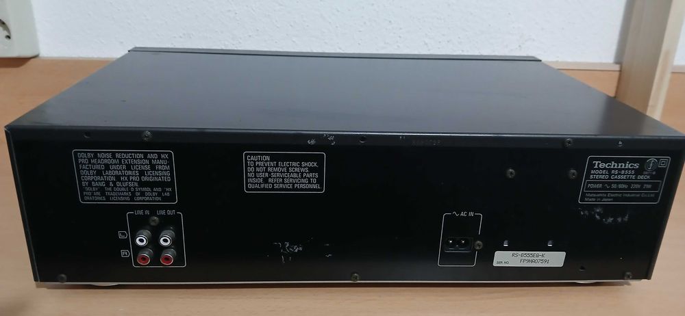 Deck Cassetes Technics RS-B555