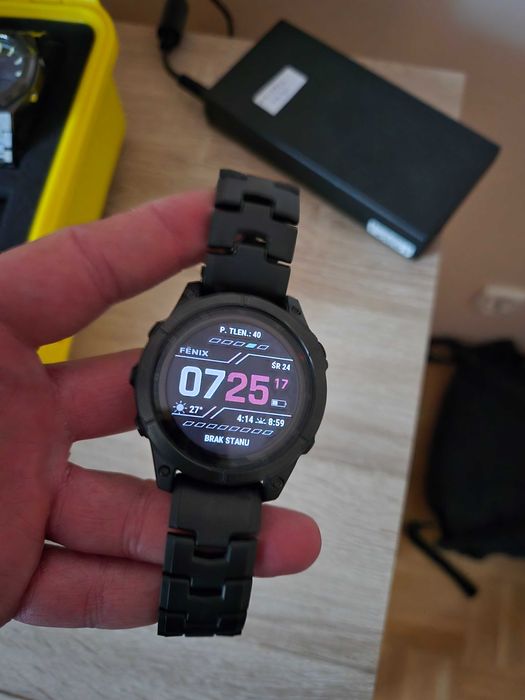 Smartwatch Fenix 7 power sapphire solar titanium