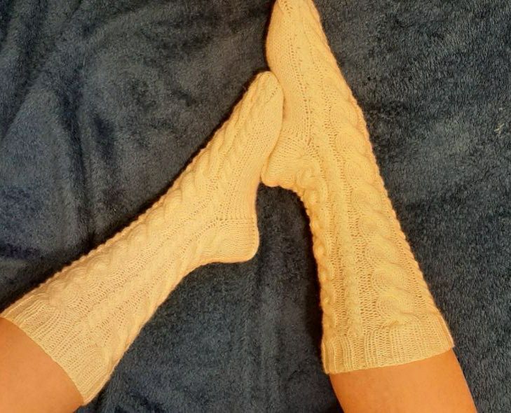 Вязаные гольфы, вязаные носочки. Носки для фотосессии.