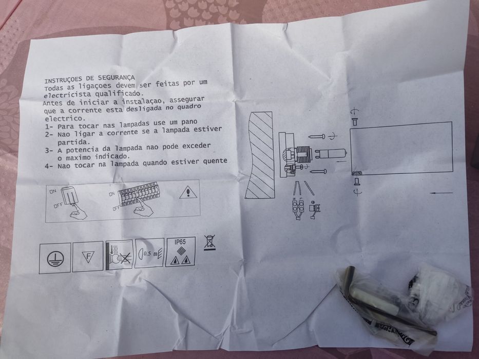 2 Novos apliques luz parede