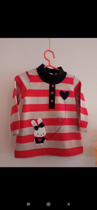 Winter dress/tunic for 12-month-old baby, new