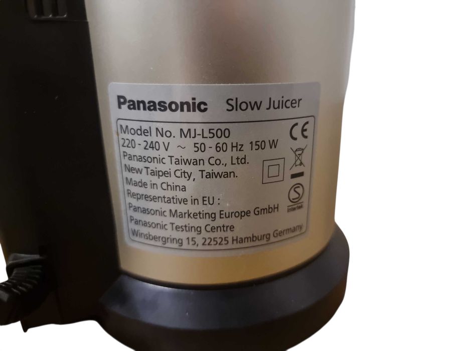 Panasonic MJ-L500 Wyciskarka wolnoobrotowa pionowa