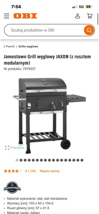 Grill ogrodowy uzywany