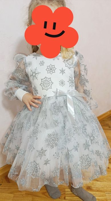 Плаття, сукня сніжинки ПРОКАТ