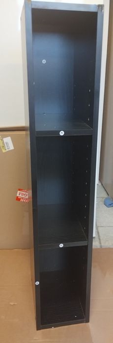 Czarna, półka, regał  80 cm x 15 cm x 24 cm