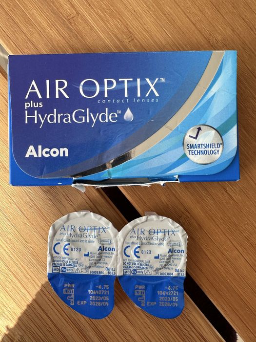 Szkla soczewki kontaktowe Air Optix HydraGlade -6.75 / 2 sztuki