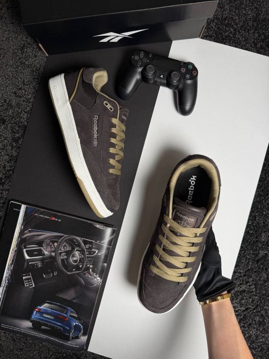 Чоловічі кросівки рібок Reebok Club C Brown White [41-46]