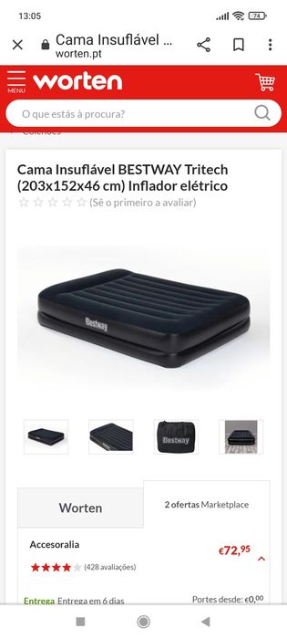 Vendo cama casal com nova eléctrica