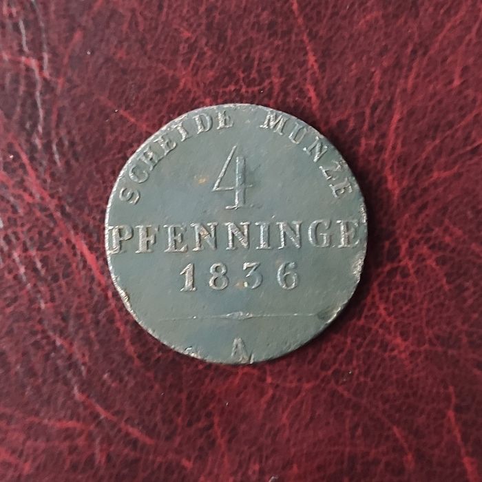 4 Pfenninge 1836 A 90 Einen Thaler - Prusy