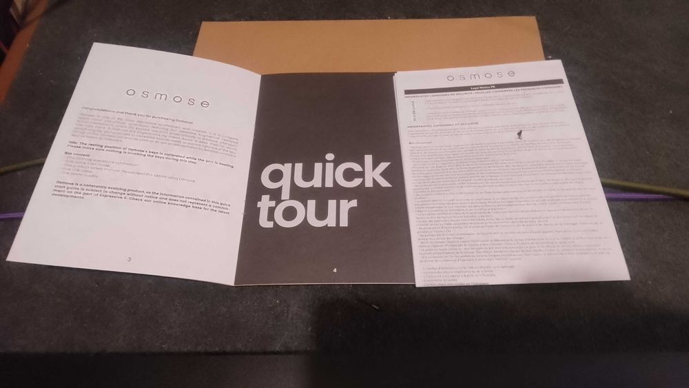 Syntezator Expressive E Osmose stan bdb + case, gwarancja do 04.2026