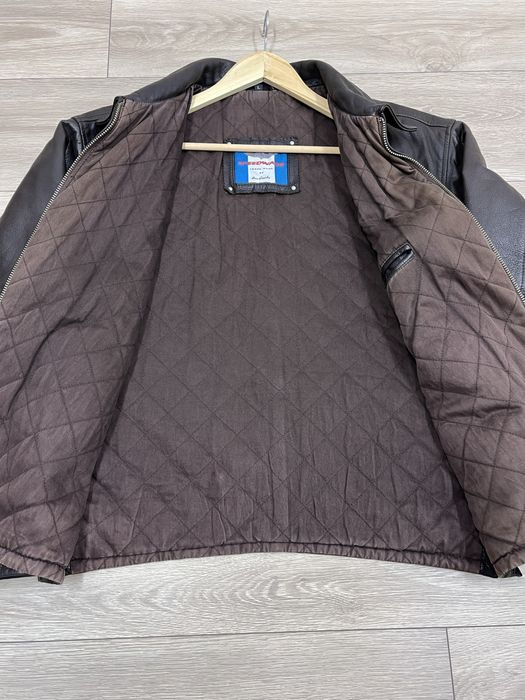 Hein Gericke M L шкіряна мото куртка пілот авіатор коричнева байк