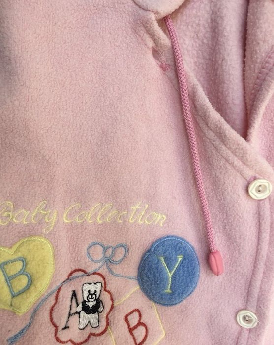 Розовый фильмовый комбинезон  3/6 месяцев -52-68см