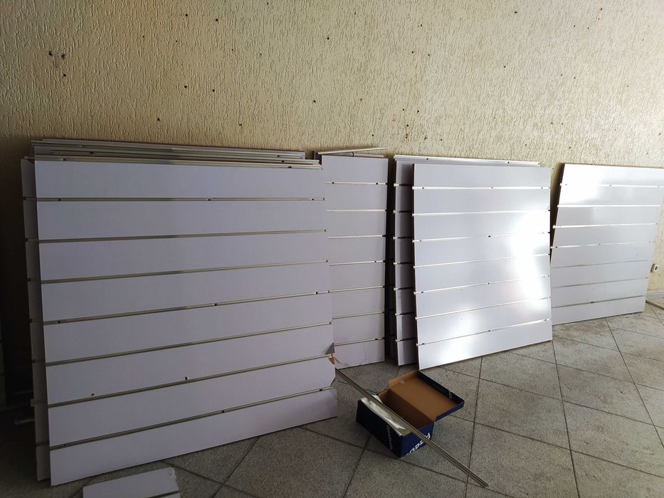 Painel Multi-Sistema 240x120cm, expositor de parede, painel de parede