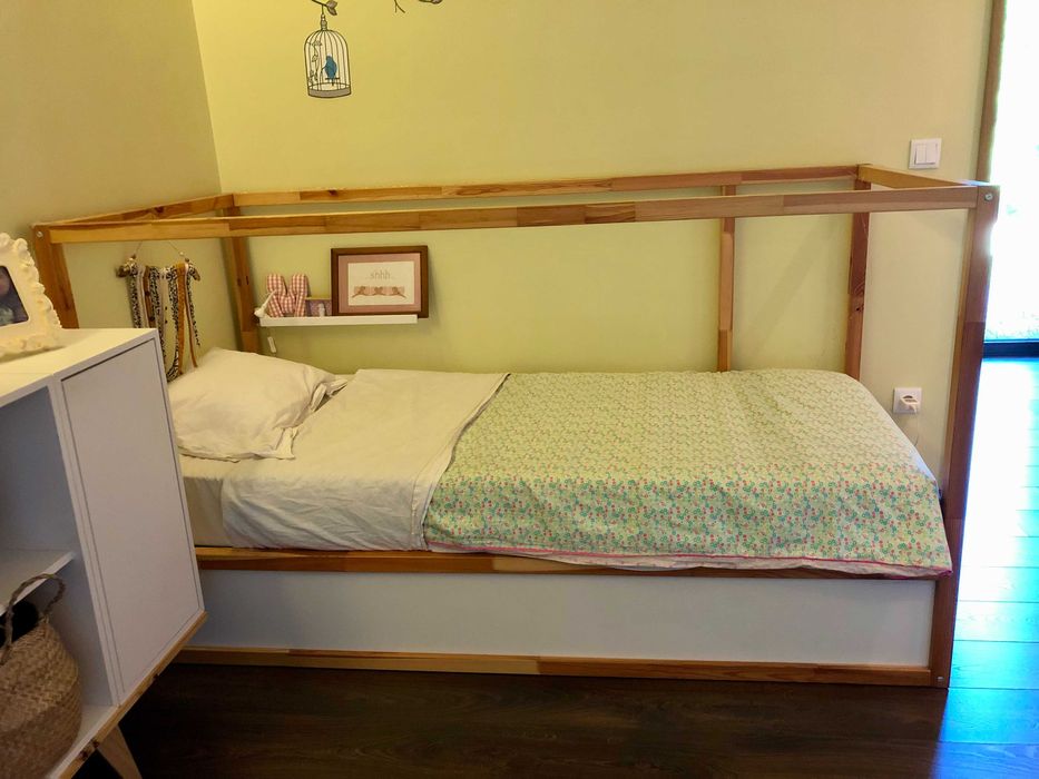 KURA Cama de criança reversível IKEA 90x200 cm