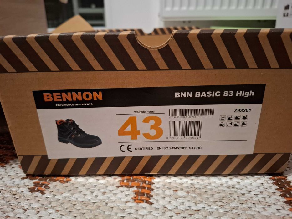 Buty robocze r.43 Bennon Basic S3