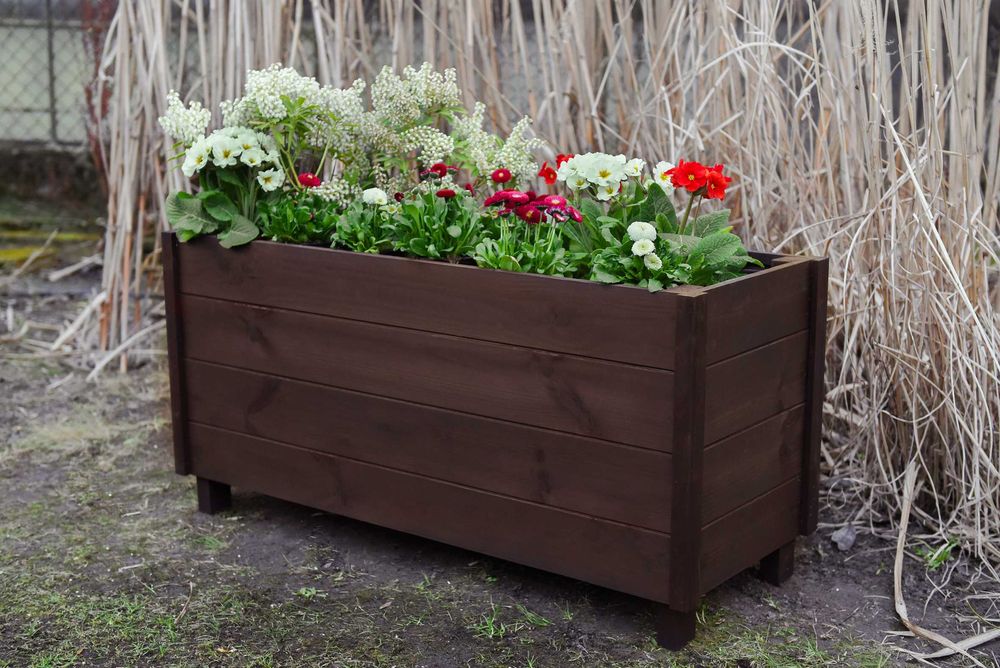 Donice ogrodowe drewniane - Solidne