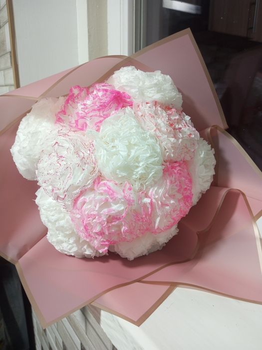 Букети з атласної стрічки на замовлення