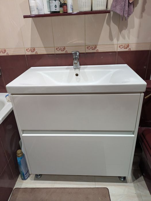 Тумба під мийку, мийка керамічна в ванну. Самовивіз