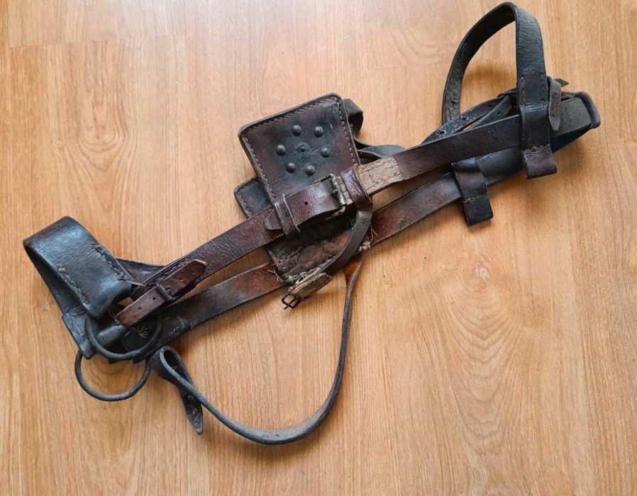 Cabresto couro genuíno século XX decoração equitação
