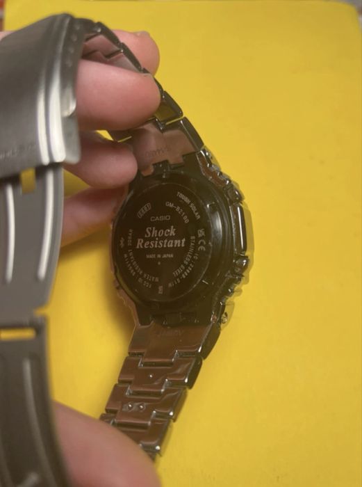 Casio G Shock srebrny metal