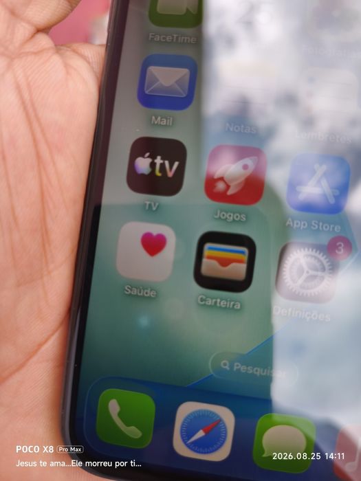 iPhone 11 Pro 256GB ecrã e bateria novos,tudo a funcionar impecável/aceito troca ou retoma inf/superior