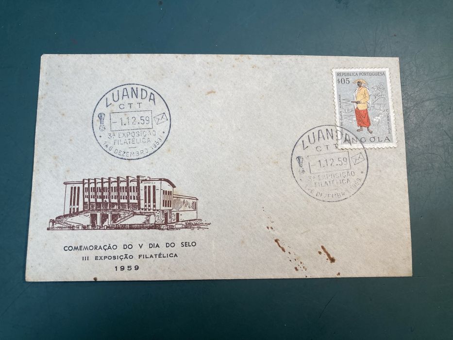 Envelopes com Selos Carimbados de 1959 Angola