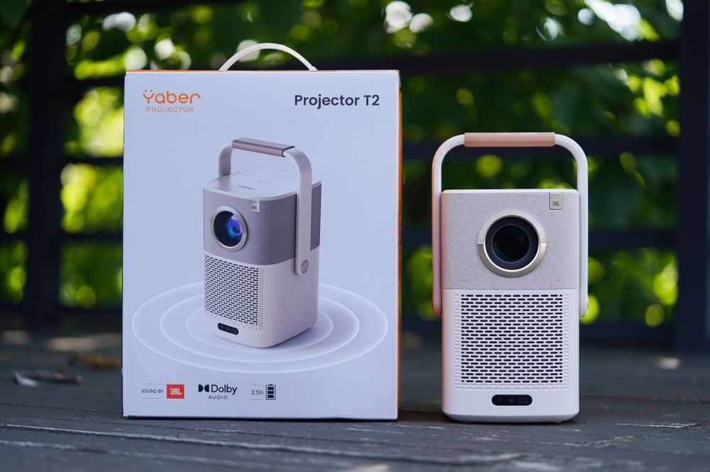 Портативный проектор Yaber T2 с аккумулятором поддержко