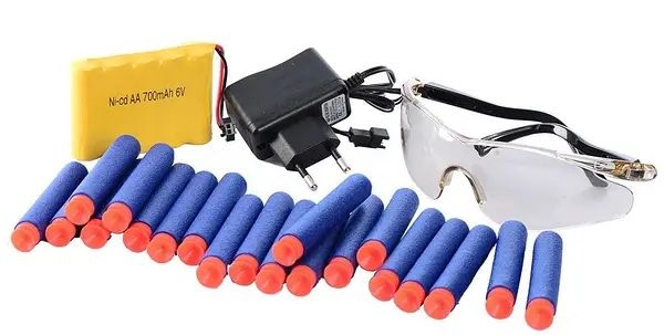 Автомат Бластер SB250 на акумуляторі з м'якими кулями на присосках