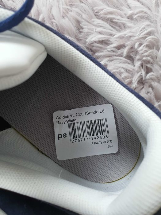 Nowe granatowe tenisówki Adidas zamsz i skóra 40 2/3